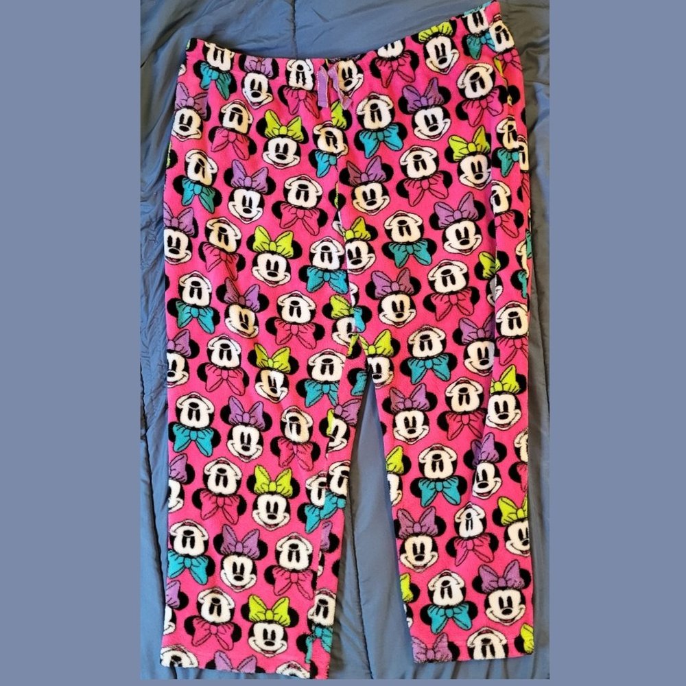 Disney's MINNIE MOUSE Sleepwear Lounge Pants Fleece XL size 19
